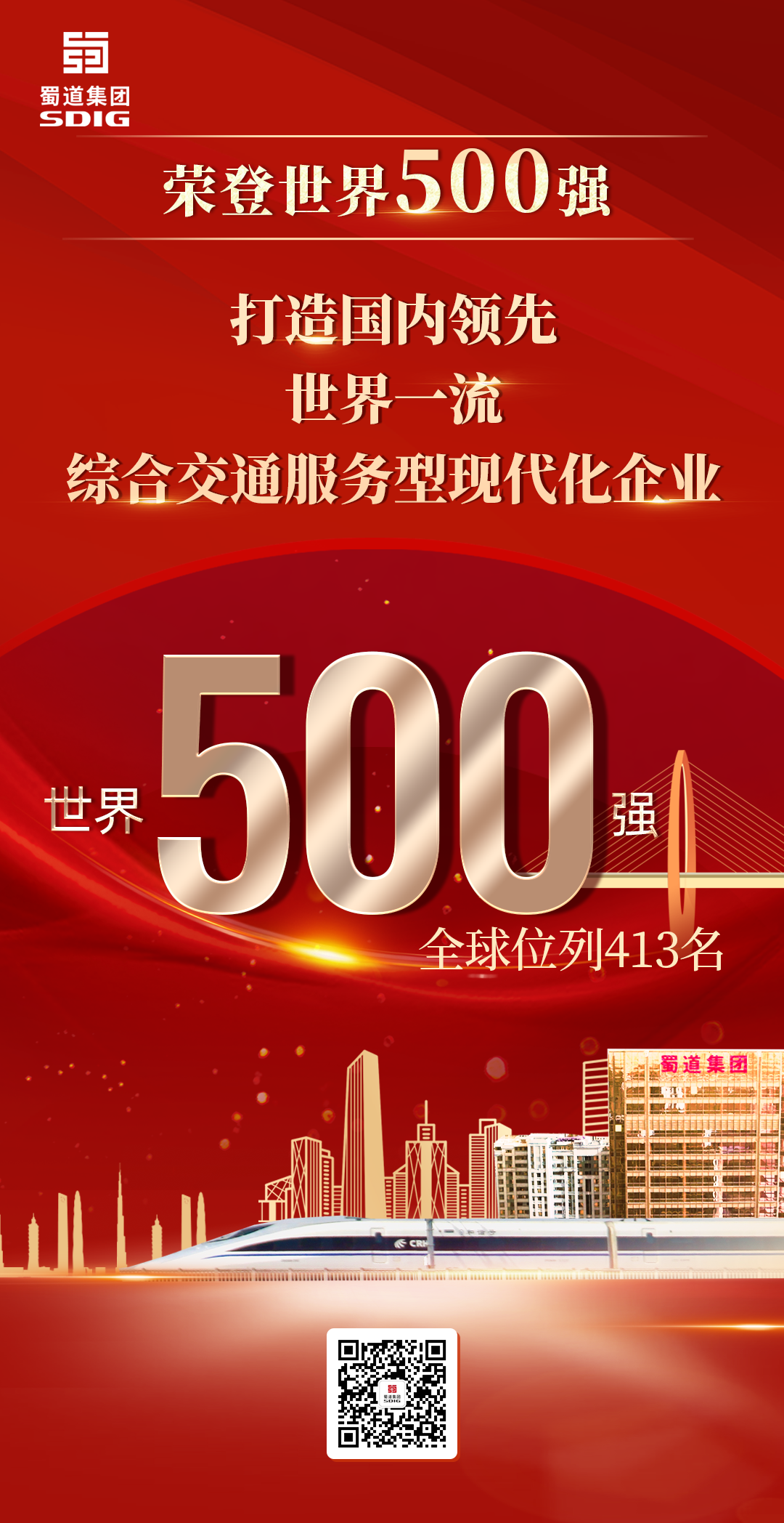 重磅！蜀道集團(tuán)榮登世界500強(qiáng)